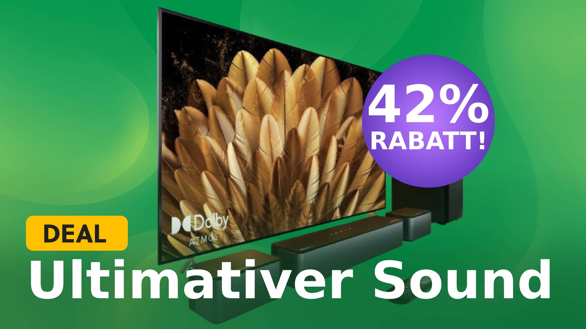 Ultimative Soundbar mit 3D-Surround-Sound-System kostet bei Amazon fast die Hälfte