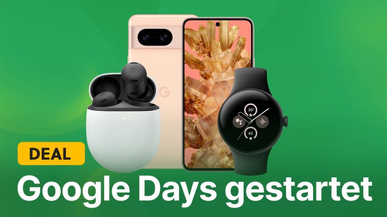 Google Pixel 8, Pixel Watch, Buds Pro und mehr: Holt euch jetzt die besten Angebote von den Google Days