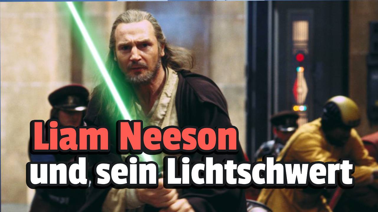 Filming of Star Wars: Episode 1 had to be interrupted when Liam Neeson used a lightsaber for the first time