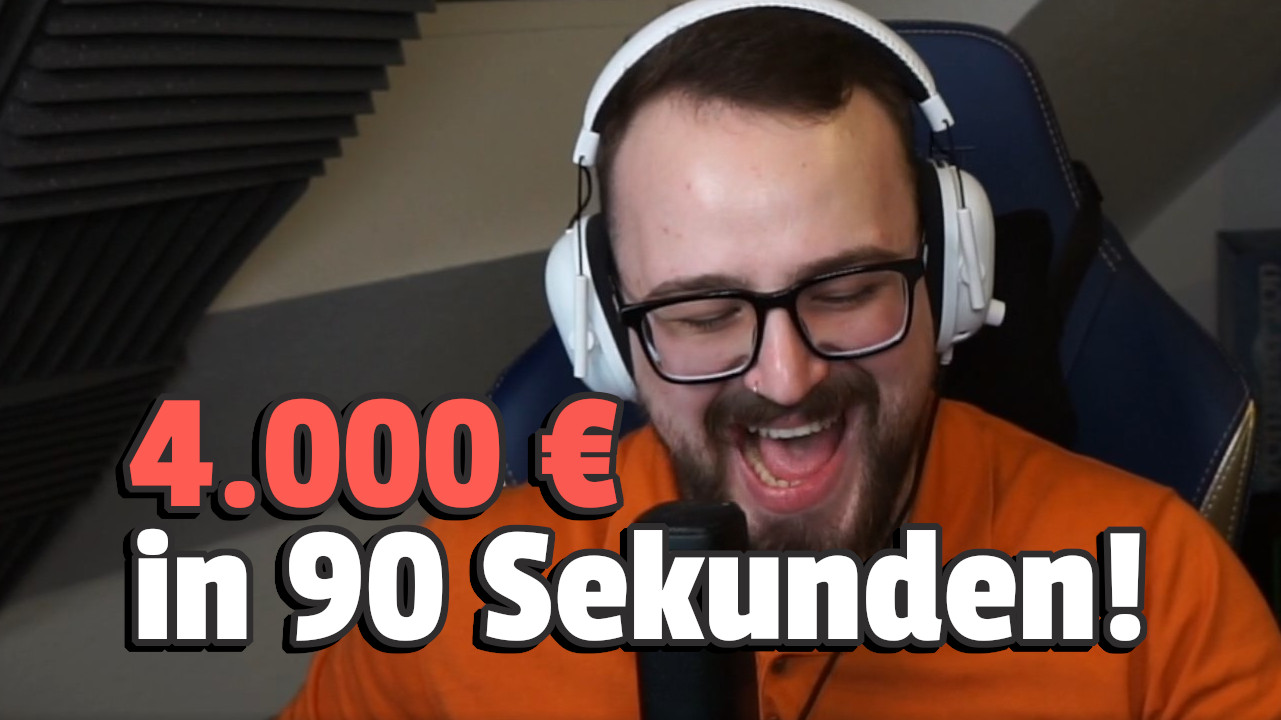 German Twitch streamer bets for donations for sick children, then the community raises €4,000 in 90 seconds