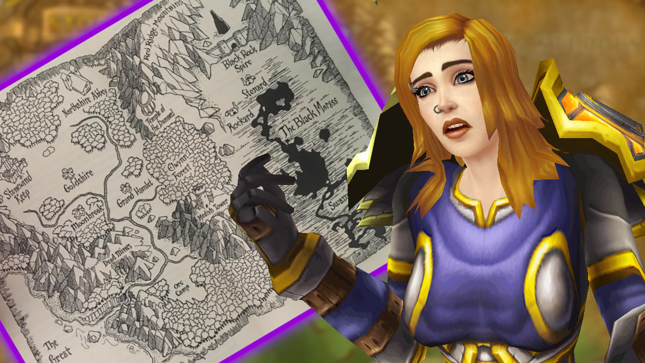 The world of WoW existed 10 years before the MMORPG, but the map looked very different back then