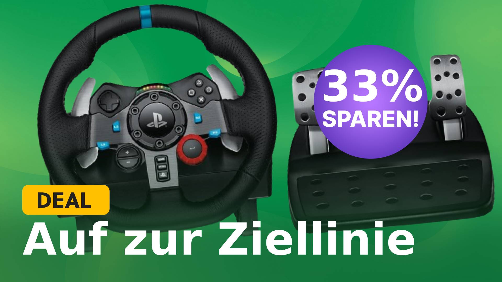 Gaming-Rennlenkrad für einen Spottpreis bei Amazon – Die Ziellinie wartet!