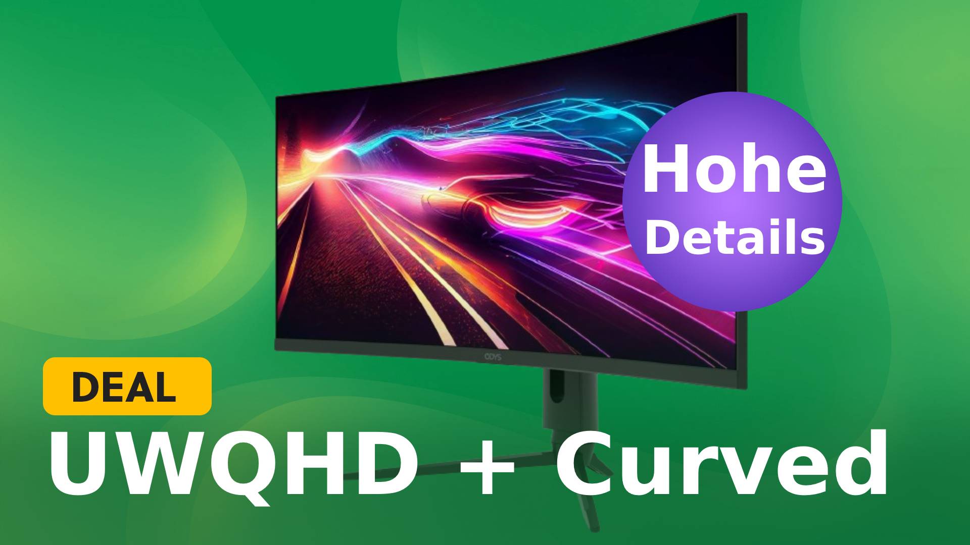 34″ Gaming-Monitor mit UWQHD-Auflösung & 165Hz zum Schnäppchenpreis bei Amazon