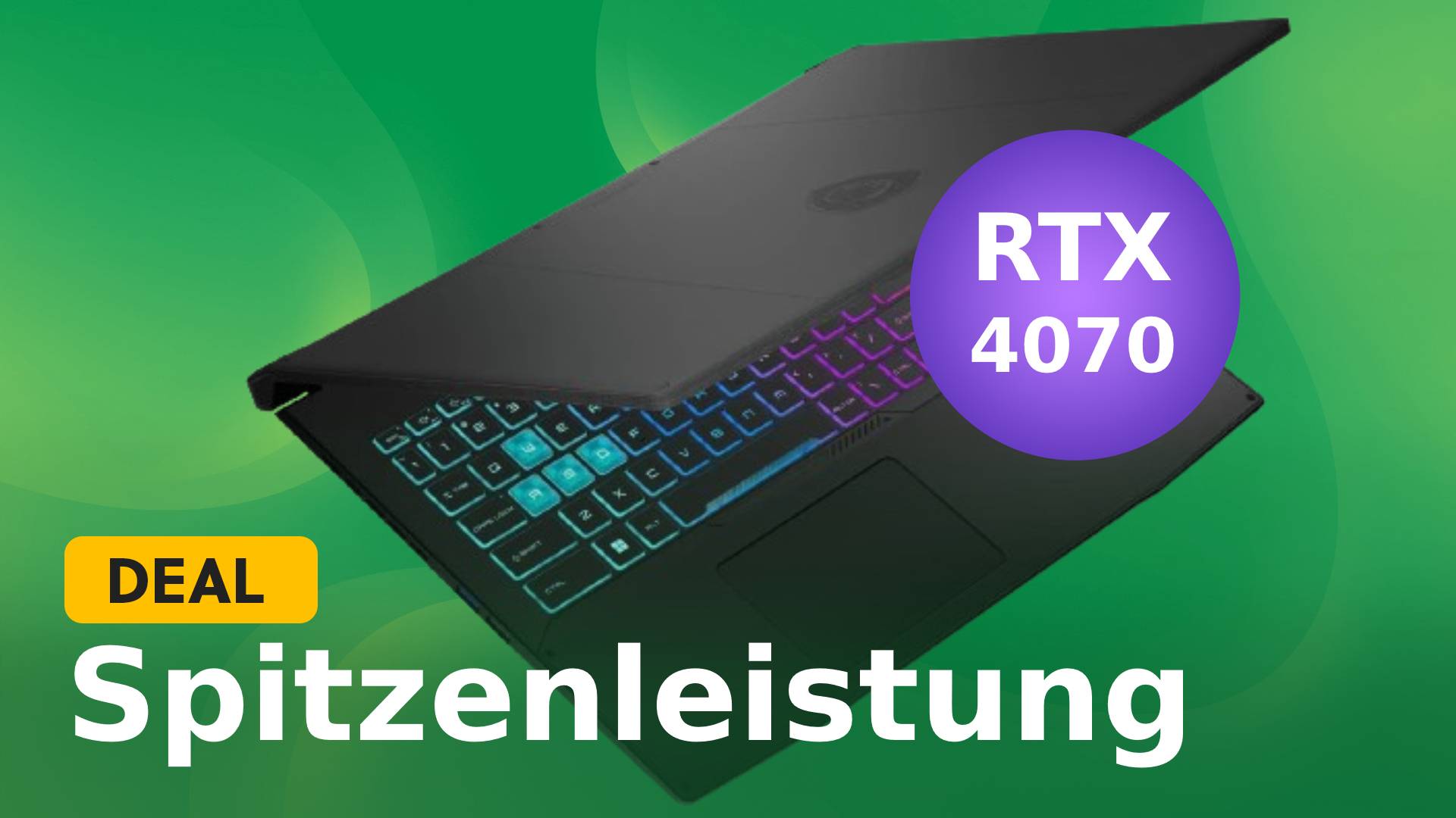Ausgezeichneter Gaming-Laptop ist endlich günstiger! Mit RTX 4070 & 16GB DDR5-RAM