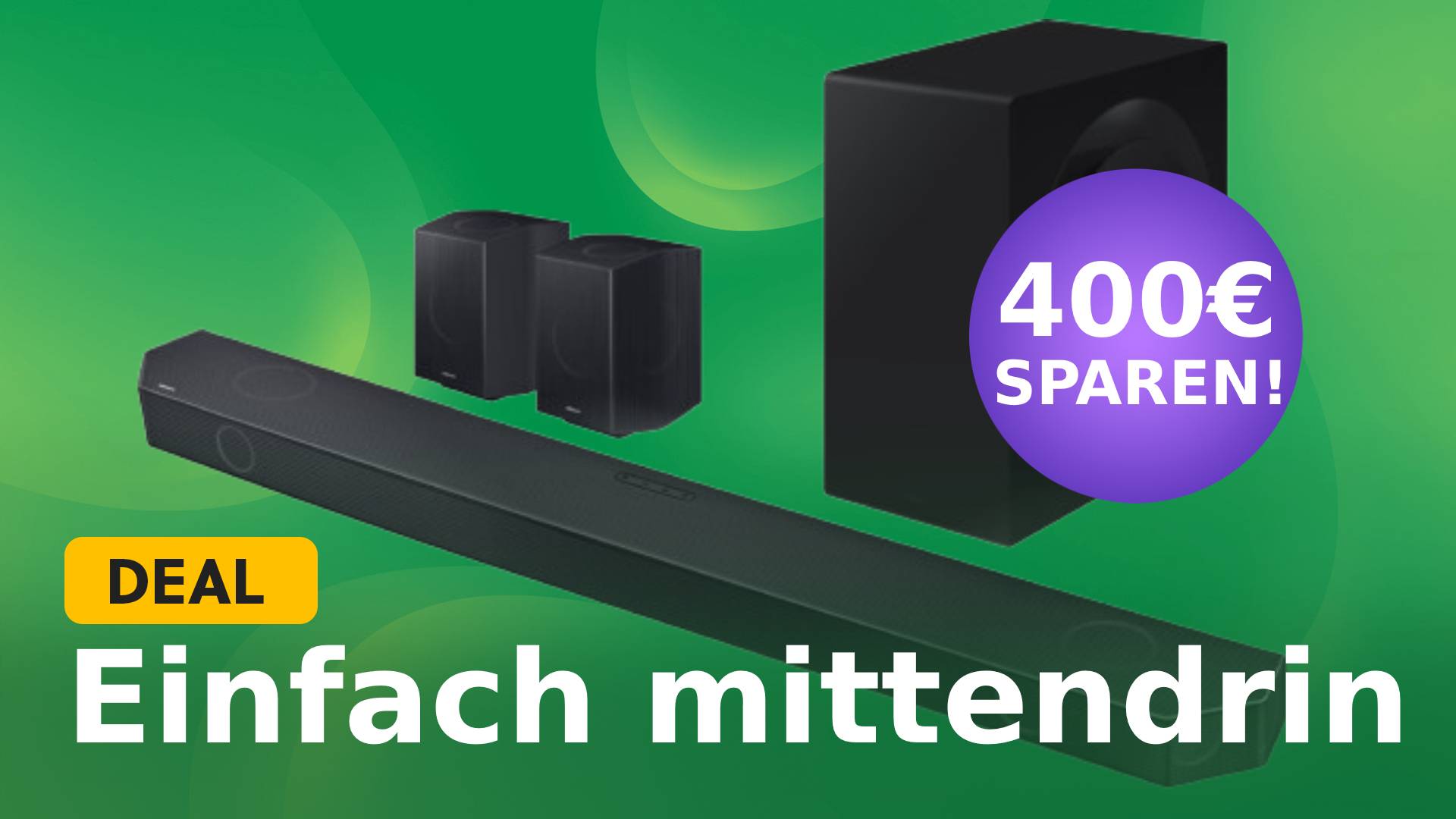 Starke Soundbar von Samsung fast um 400€ günstiger – Surroundsound-System & Dolby Atmos