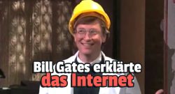 Bill Gates erklärte im Fernsehen die Idee des Internets, weil es vor 29 Jahren wirklich noch Neuland für uns war