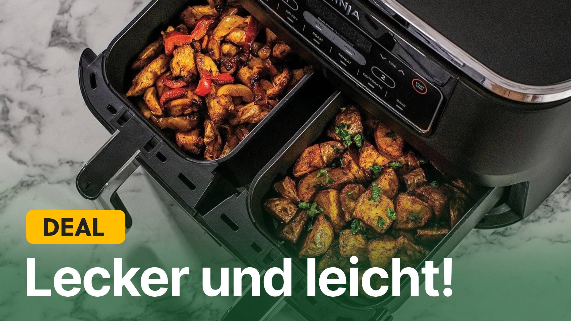 Heißluft gegen den Heißhunger – Mit diesem Airfryer im Amazon-Angebot macht ihr die besten Pommes eures Lebens!