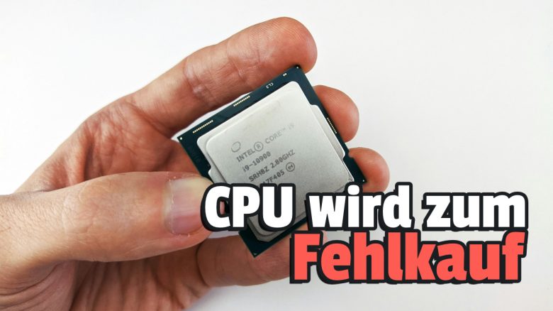 Intel-CPU in einer Hand