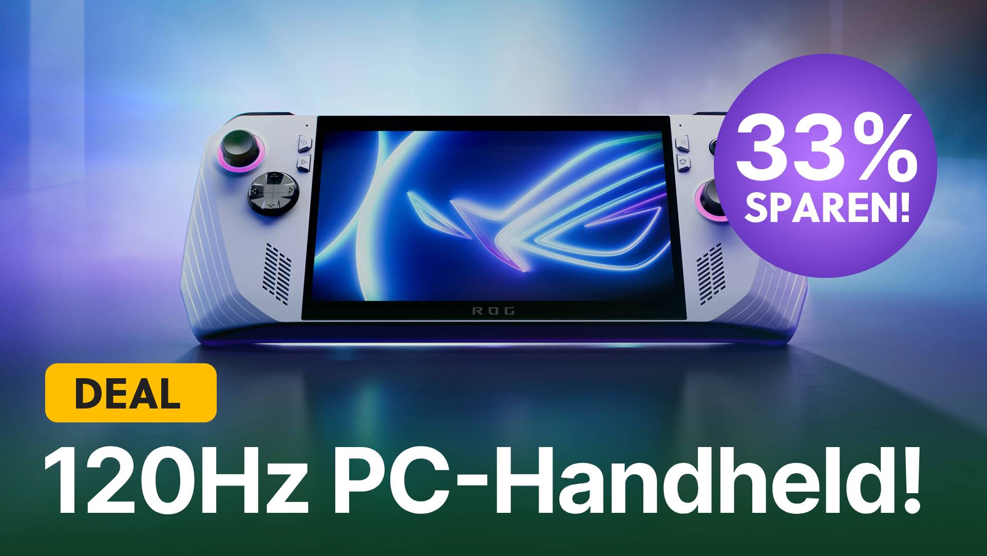 Günstiger als das Steam Deck, aber mit 120Hz: Schnappt euch jetzt die ROG Ally mit 33% Rabatt im Angebot