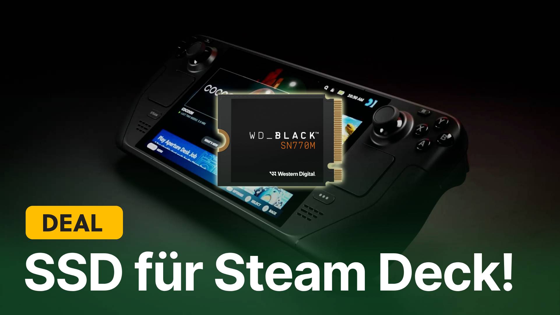 SSD für euer Steam Deck OLED im Angebot: Mit diesem Upgrade könnt euren Speicher günstig vervierfachen!