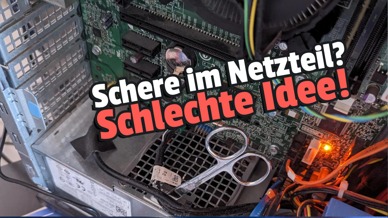 User sticks scissors in his power supply, hopes for less noise in his PC – Others complain: “This is just stupid”