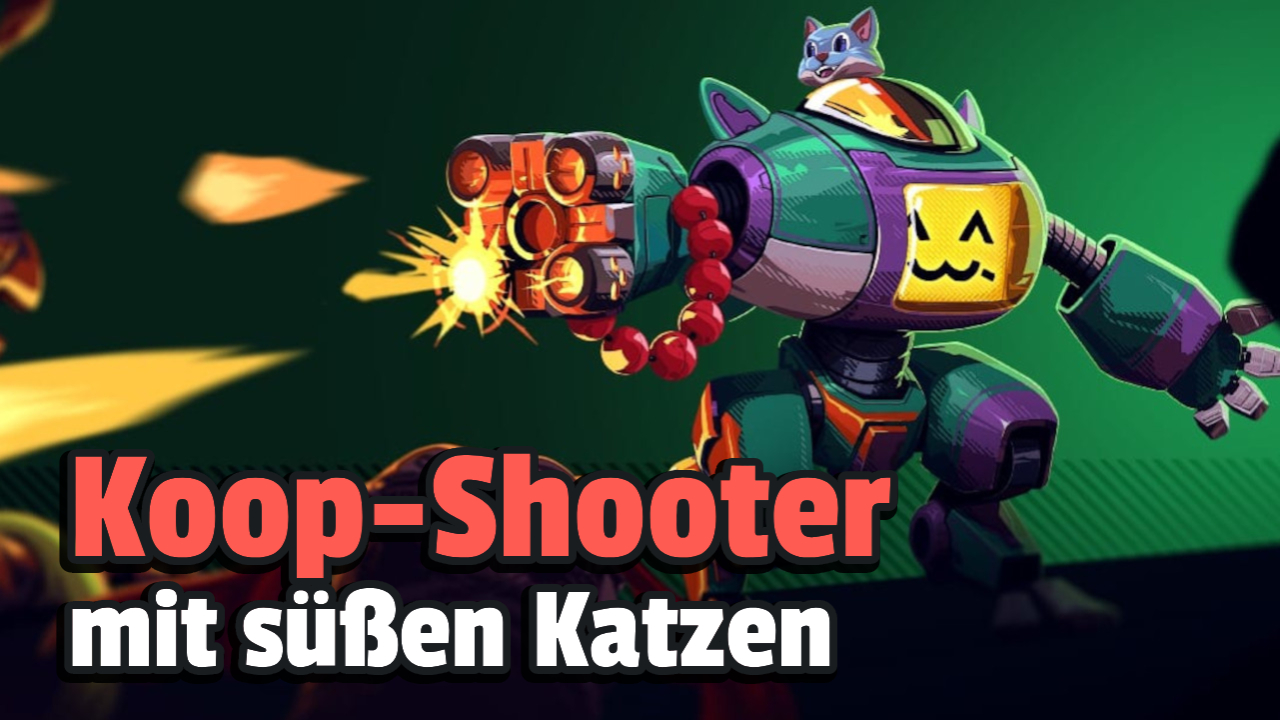 In a shooter on Steam, rodents and birds dominate the world – but as a cat in a robot suit, you fight against it