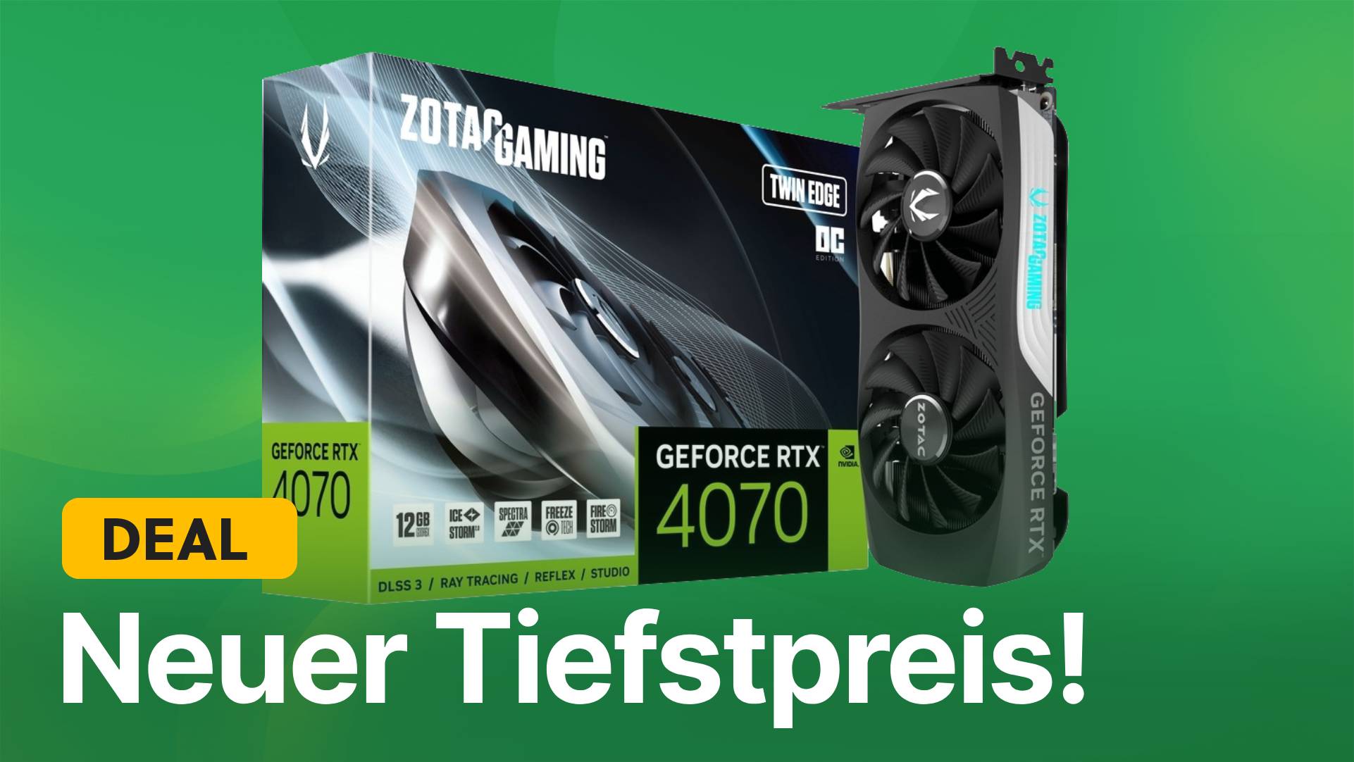 GeForce RTX 4070 im Angebot: Dieses Modell der WQHD-Grafikkarte ist gerade deutlich günstiger als die gesamte Konkurrenz
