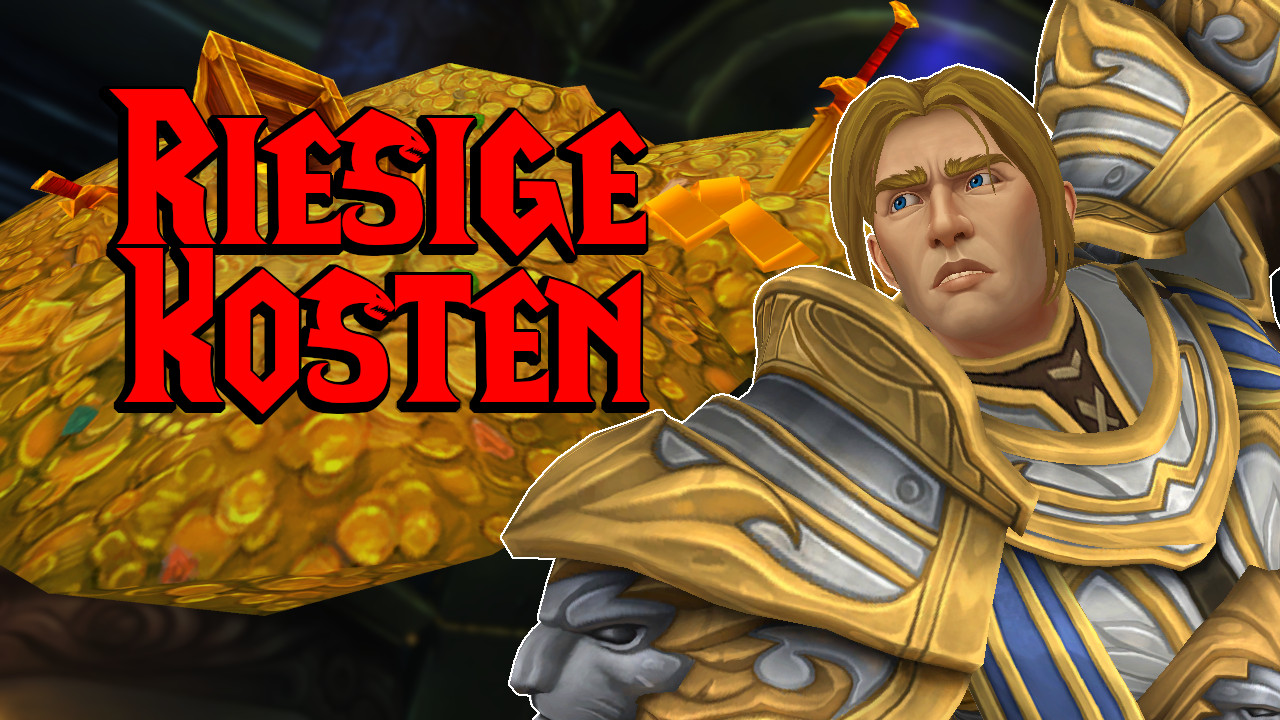 In WoW: The War Within, each of you needs 3 million gold if you want to have everything