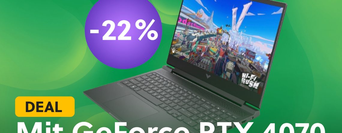 Um 400 Euro reduziert: HP Gaming-Laptop mit RTX 4070 und Core i7 jetzt günstig wie nie!