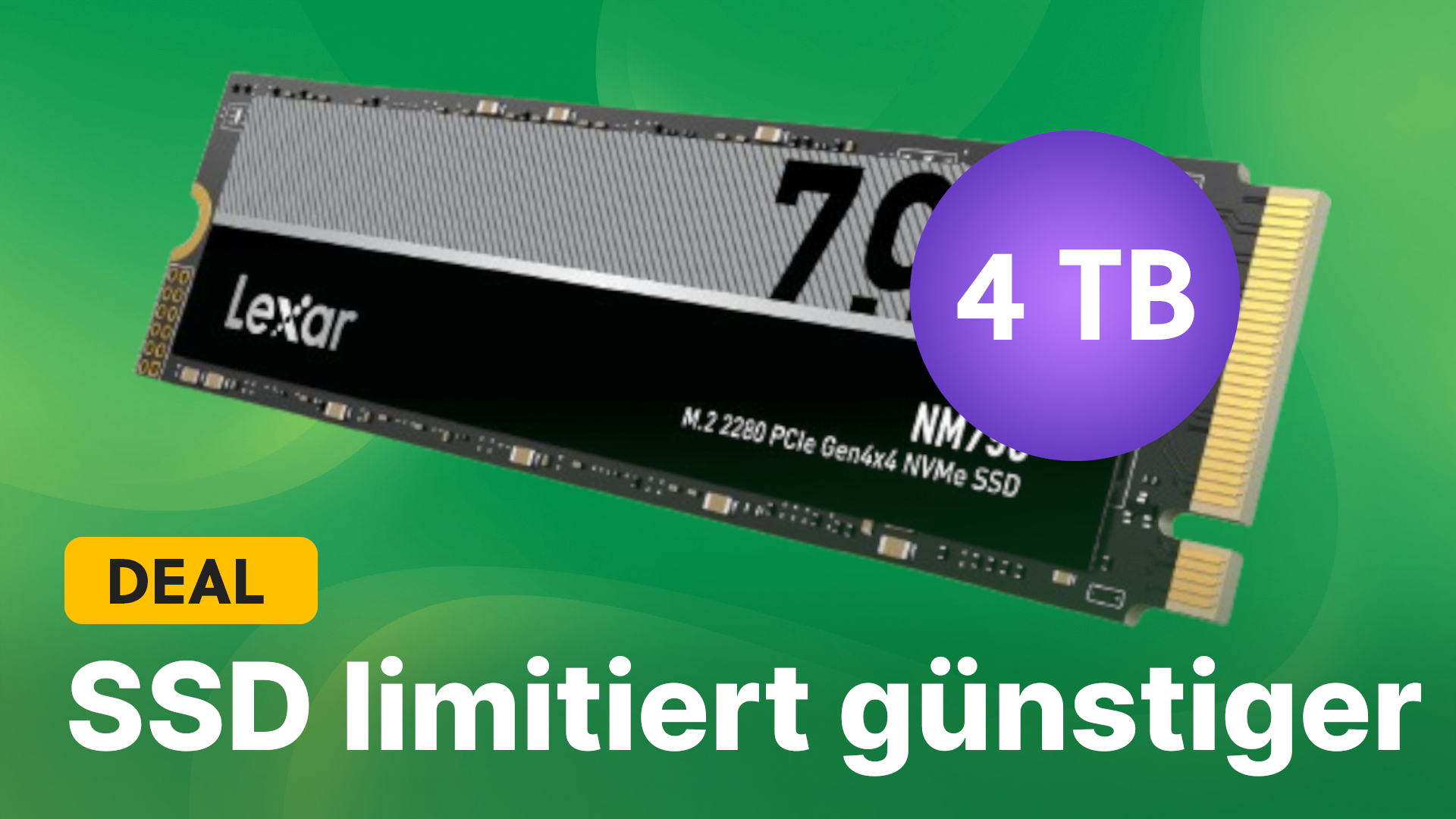 SSDs werden teurer: Schnappt euch jetzt noch schnelle 4 TB Speicherplatz zum limitierten Angebotspreis