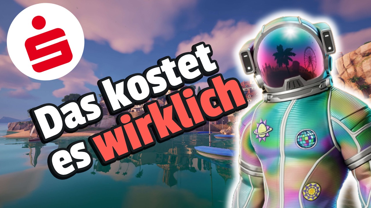 A tool from Sparkasse shows you how many euros Fortnite skins can really cost
