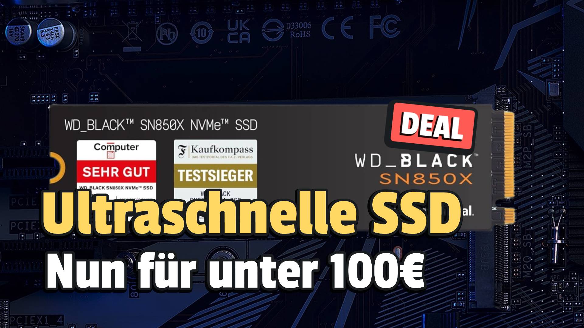 Beschleunigte Grafikvorgänge und blitzschnelles Laden – Schnelle SSD von WD Black gibt es zum Bestpreis bei Amazon
