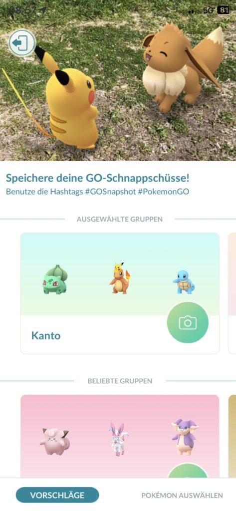 Pokemon Schnappschuss