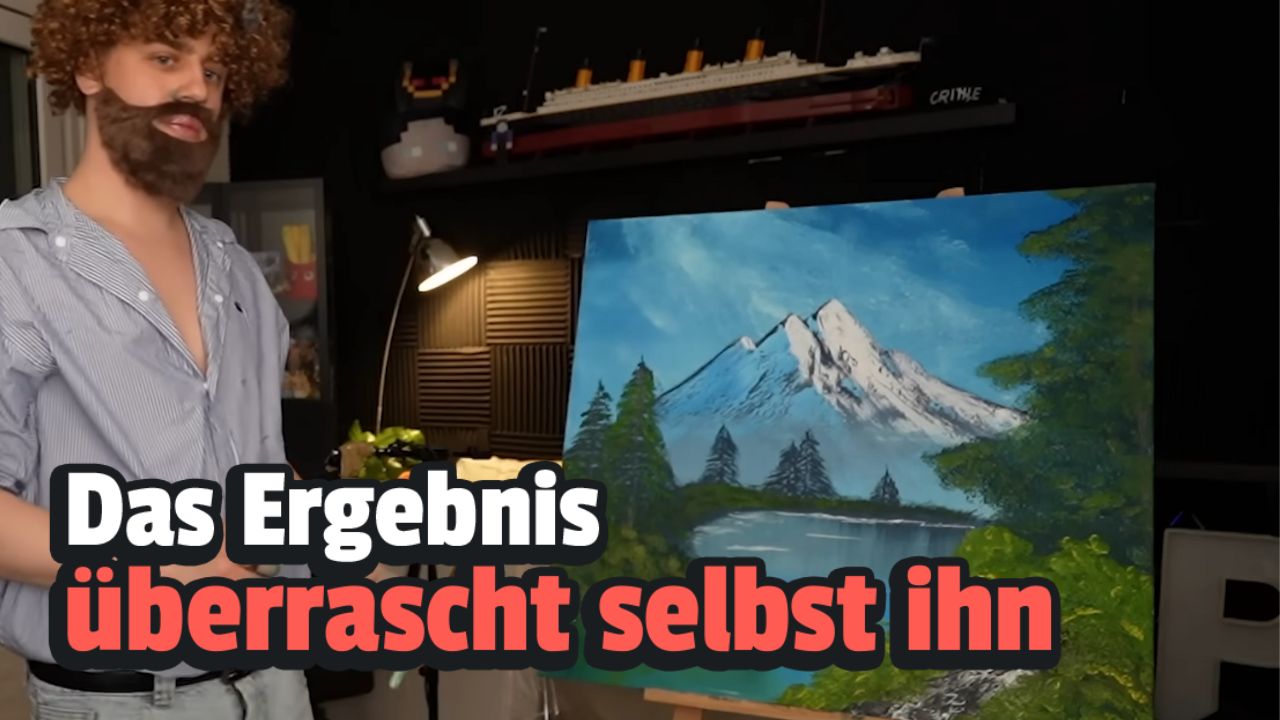 German Twitch streamer transforms into the new idol of Gen Z, a TV painter who died 30 years ago