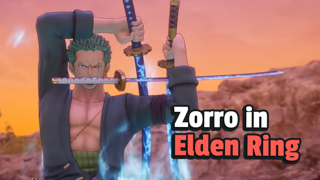 A mod for Elden Ring lets Zorro fight against the pirate king Kaido – Fans of One Piece want a whole game