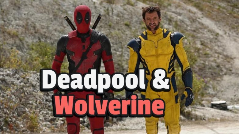 Deadpool & Wolverine mit Schrift