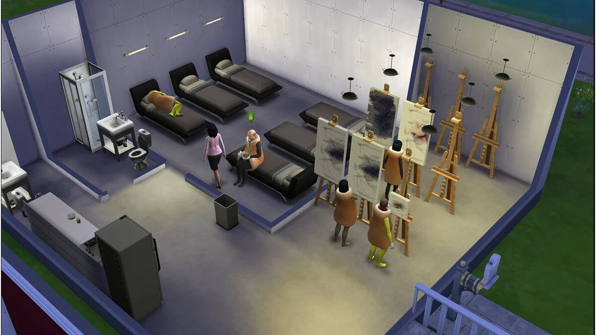 Player shows hellishly efficient sweatshop he created in The Sims 4: “He will work for me until he drops dead”