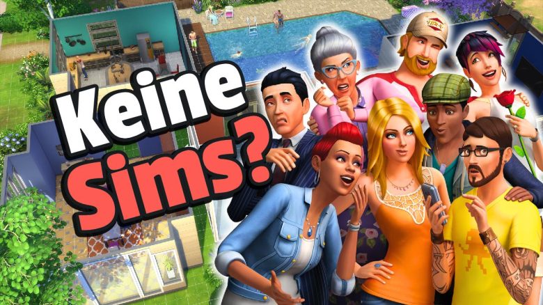 Bei „Sims“ sollte es eigentlich gar nicht um die Sims gehen, doch dann hatte jemand die Erfolgsidee - Titelbild zeigt Spielcharaktere neben Text: "Keine Sims?"