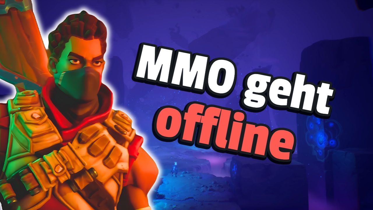 MMO verliert 99 % seiner Spieler auf Steam, ist "äußerst negativ" - Plant einen Neustart, bei dem ihr weniger zahlen müsst - Titelbild zeigt Spielcharakter aus Wayfinder neben Text: „MMO geht offline“