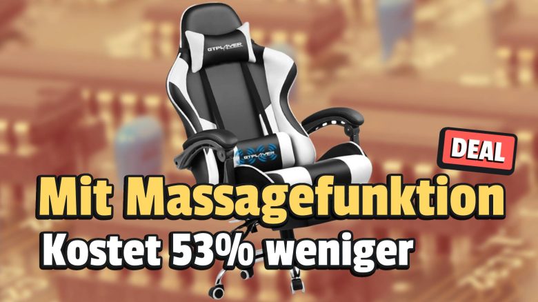 Gaming-Stuhl mit Massagefunktion: Endlich mal ein Modell, das ergonomisch ist – jetzt zum halben Preis