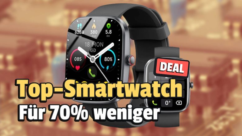 Eine wunderschöne Smartwatch mit 100 Sportmodi ist gerade 70% günstiger – das schafft nicht mal der Prime Day
