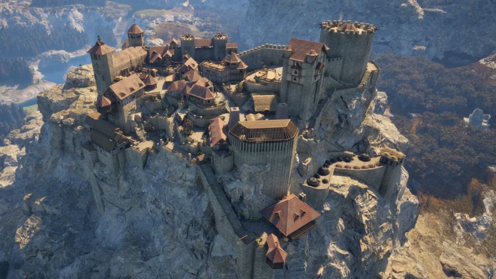 Dobrodziej (via Kick.com) erbaute eine riesige Festung auf einem Berg.