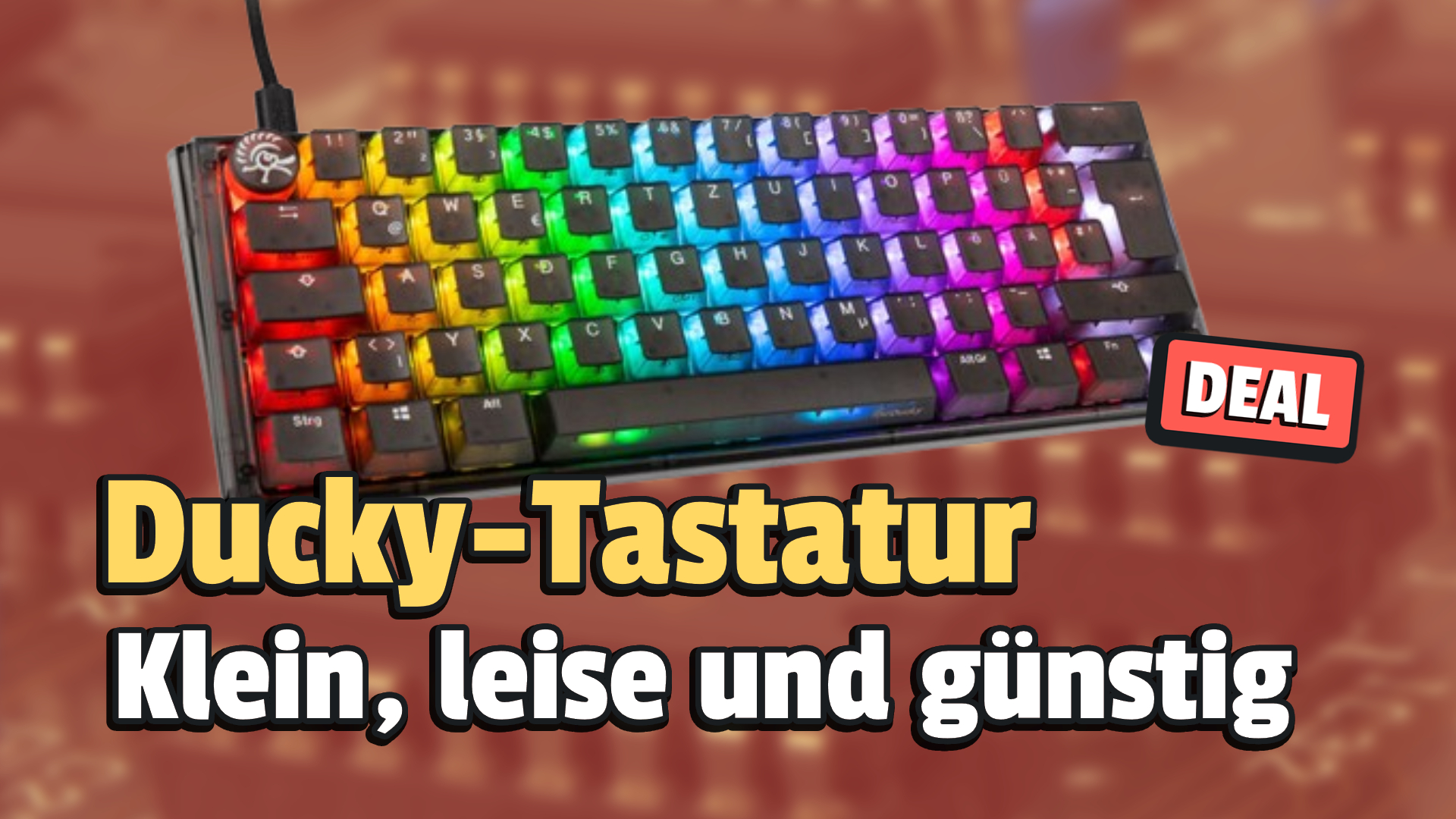 Normalerweise sind Gaming-Tastaturen von Ducky eher teuer, doch jetzt gibt es eine zum Schleuderpreis