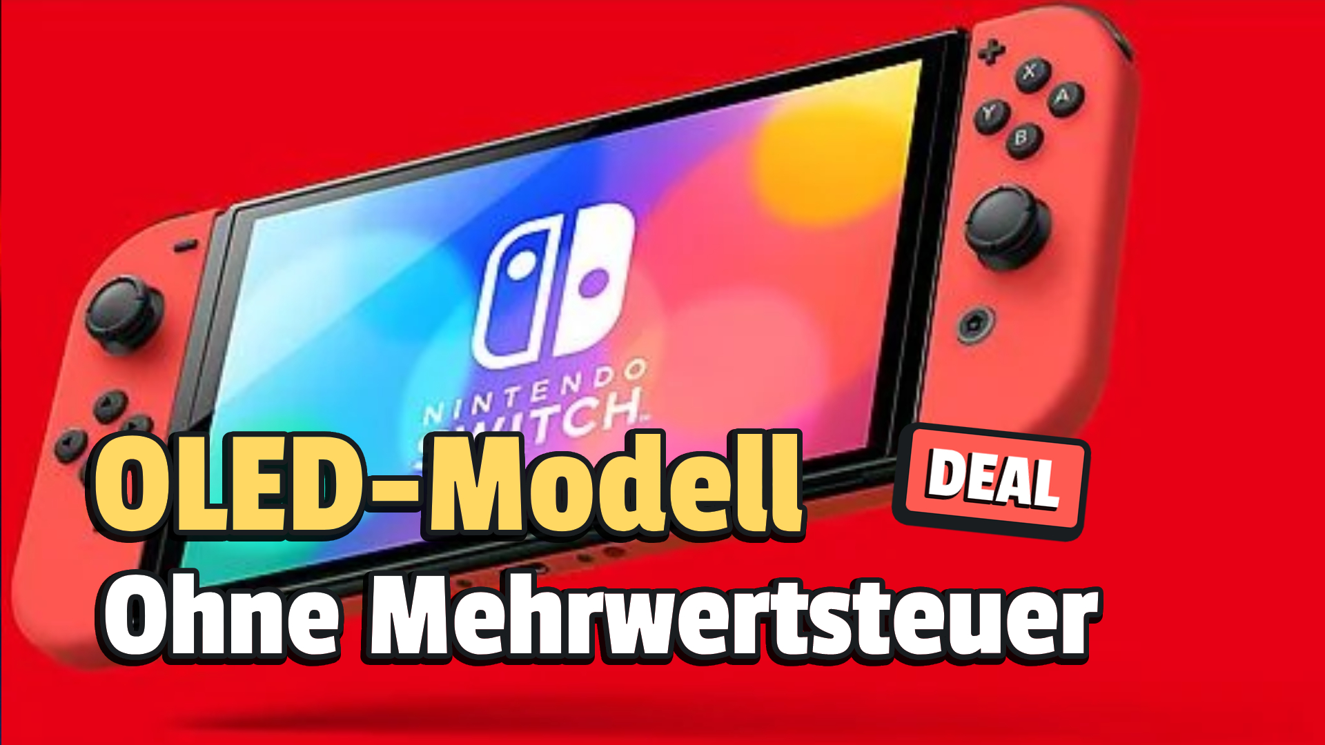 Nur noch für kurze Zeit: Die Nintendo Switch OLED gibt es ohne Mehrwertsteuer gerade recht günstig
