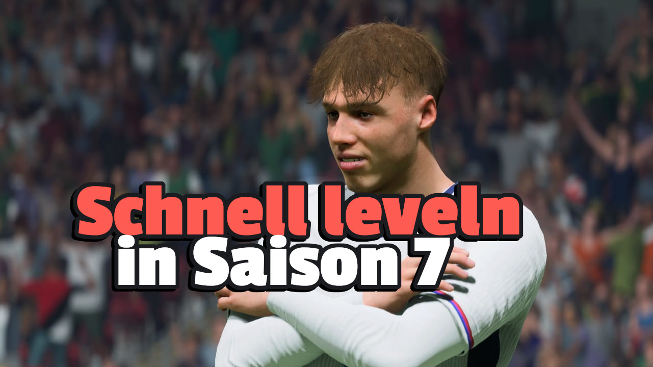 Titel FC 24 Cole Palmer jubelt über das schnelle Leveln in Saison 7