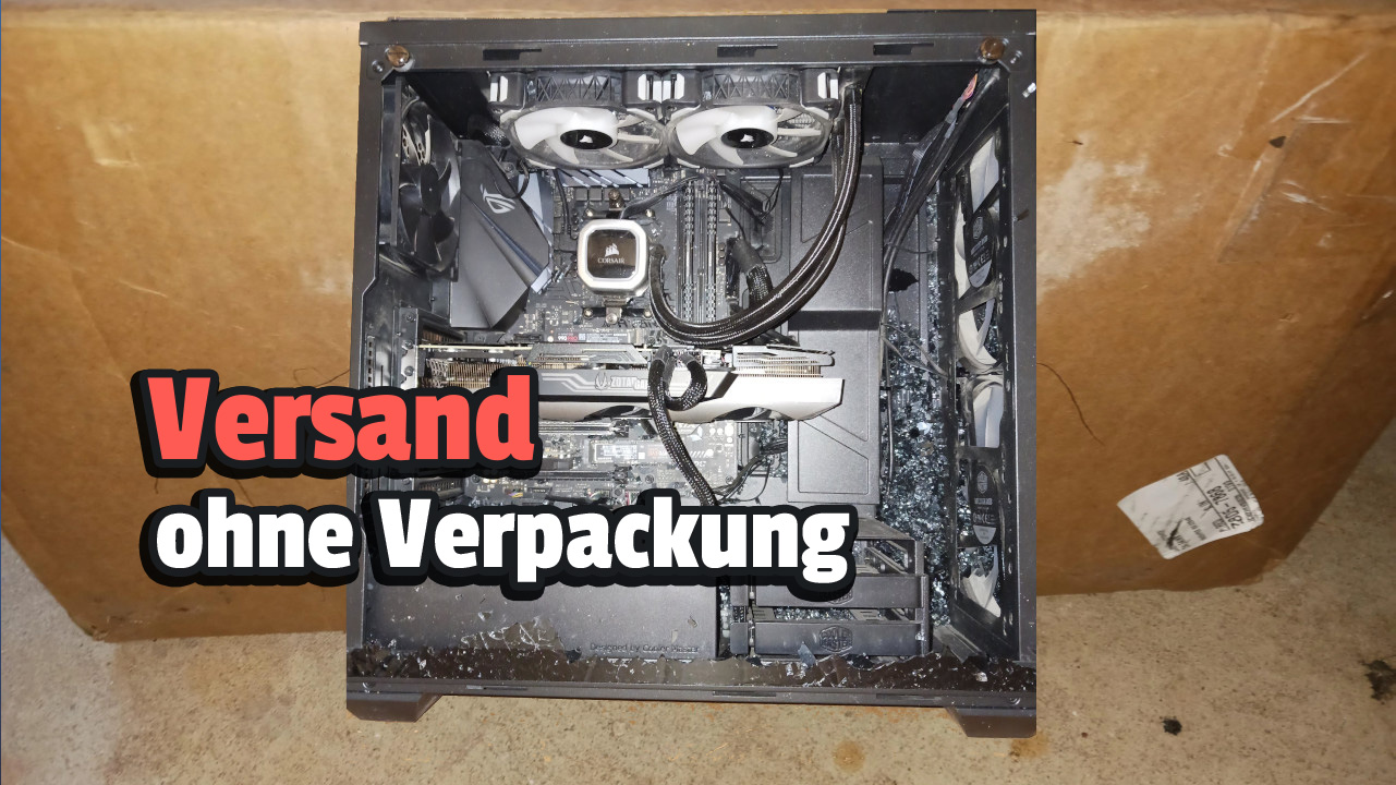 Parents send their child a completely new gaming PC, but forget the packaging during shipping