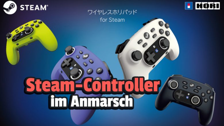 Titelbild Steam Controller Hori mit Text