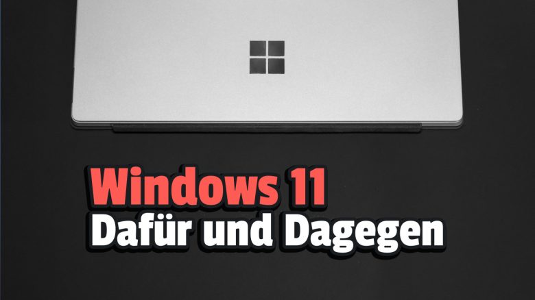Titelbild Windows 11 PC mit Schrift