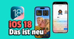 Titelbild iPhone mit iOS 18 kleiner mit größer Text neu