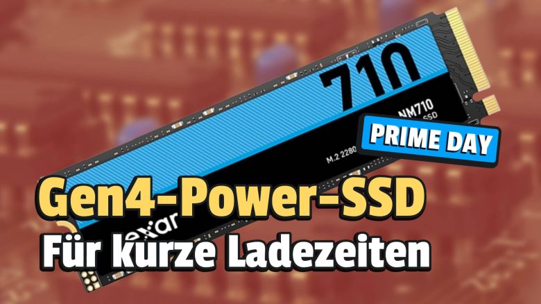 Der Prime Day beschert uns endlich wieder günstige SSDs! Schneller NVMe Speicher schon ab nur 69€ im Angebot