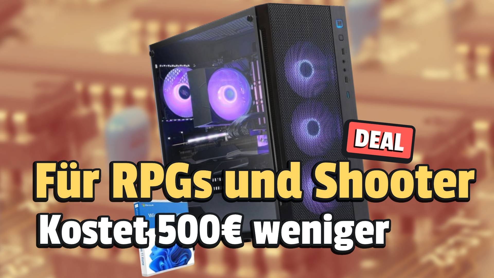 Ein Traum von einem Gaming-PC für Shooter-Fans ist selten so günstig: AMD Ryzen 7 und Nvidia RTX-Grafikkarte