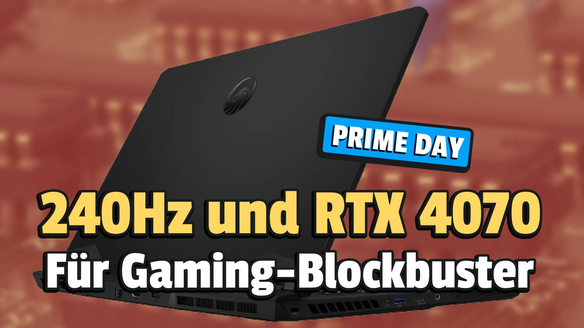 Gaming-Laptop mit AMD Ryzen 9-CPU, WQHD und RTX 4070 zum Amazon Prime Day unfassbar günstig