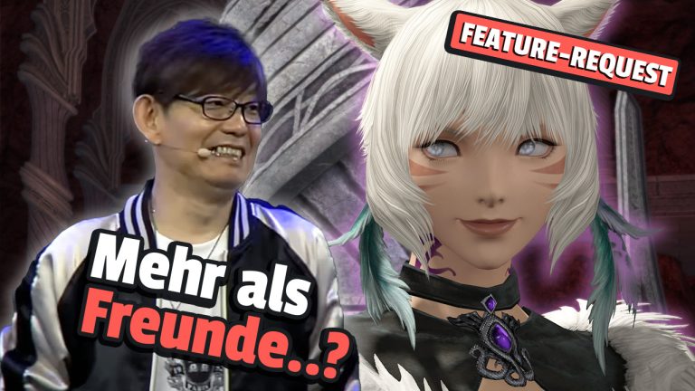 The head of the MMORPG Final Fantasy XIV turns red on stage when he is ...