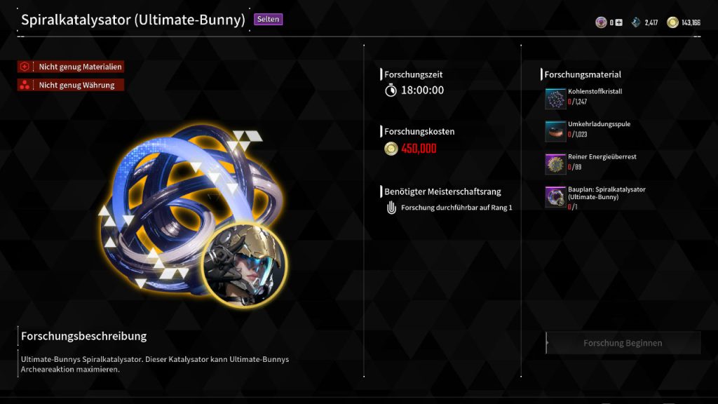 The First Descendant Spiralkatalysator Ultimate Bunny