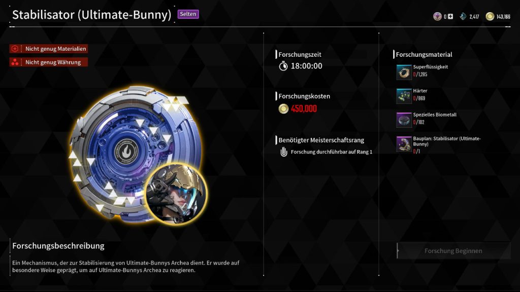 The First Descendant Stabilisator Ultimate Bunny