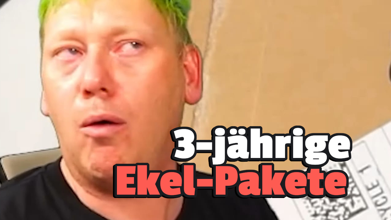 Knossi öffnet 3 Jahre alte Pakete seiner Fans, muss sich fast übergeben