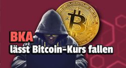 Titelbild Bitcoinkurs fällt BKA mit Schrift