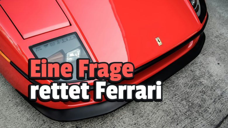 Ein Manager von Ferrari entlarvte einen Betrüger: Dabei half ihm eine einzige Frage, seine Firma zu schützen