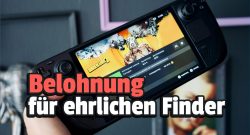 Titelbild Steam Deck mit Hand mit Text