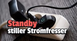 Titelbild Steckdosen und Standby mit Text